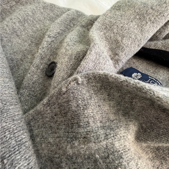 J.Crew Men’s Large Gray 100% Lambswool Turtleneck Sweater Pullover - Picture 6 of 8